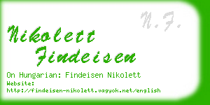 nikolett findeisen business card